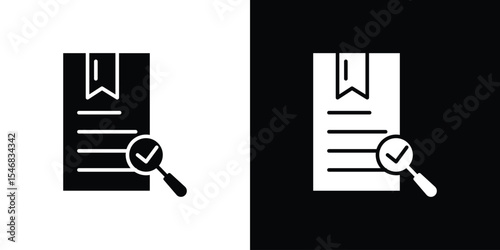Overview icon of a flat style vector