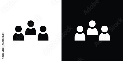 Partner icon of a flat style vector