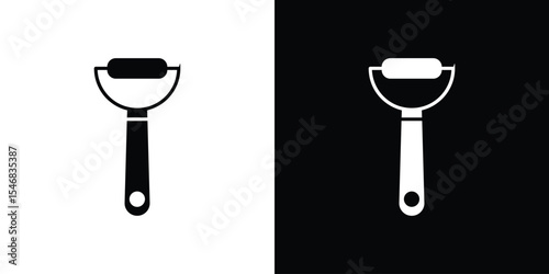 Peeler icon of a flat style vector
