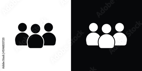 people icon of a flat style vector