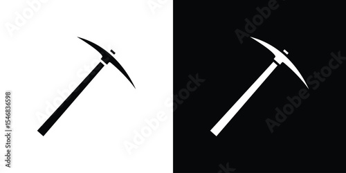 Pickaxe icon of a flat style vector