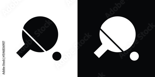 Ping pong icon of a flat style vector
