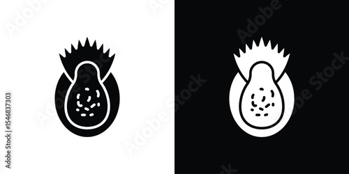 Pitaya icon of a flat style vector
