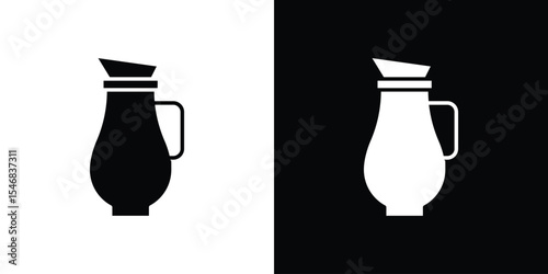 Pitcher icon of a flat style vector
