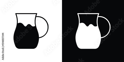 Pitcher icon of a flat style vector