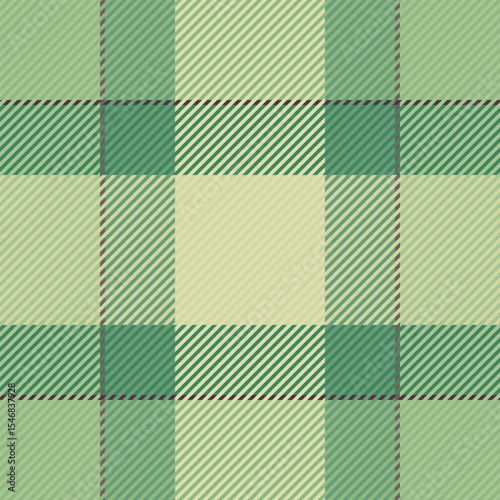 Subtle green and beige plaid pattern.  Perfect for textile design, wallpaper, or website backgrounds. Evokes feelings of calmness and nature.