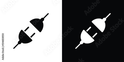 Plug connection icon of a flat style vector