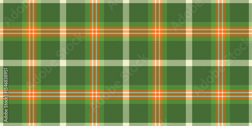 Vibrant green, orange, and cream plaid pattern.  Perfect for textile design, website backgrounds, or autumnal themed projects.