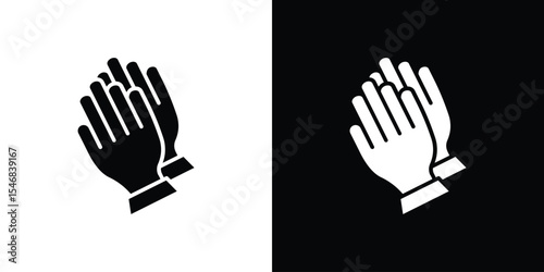 Pray icon of a flat style vector