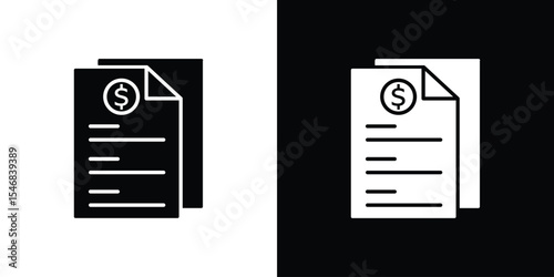 Price list icon of a flat style vector
