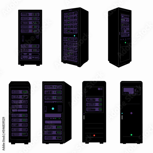 Computer server hardware rack technology equipment