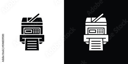 Printer icon of a flat style vector