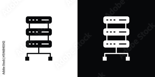 Proxy server icon of a flat style vector