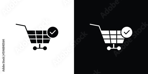 Purchase order icon of a flat style vector
