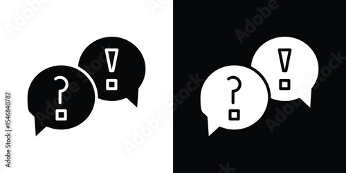 QNA icon of a flat style vector