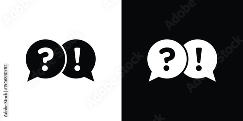 QNA icon of a flat style vector