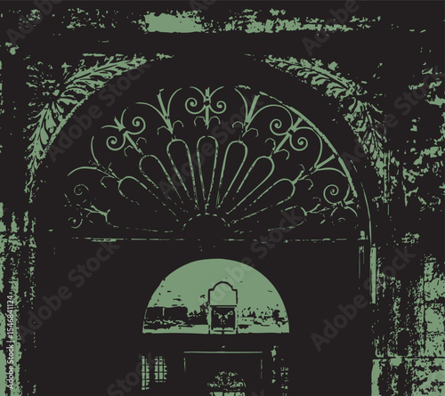 Oxford college archway and gates