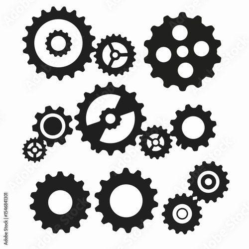 Cogwheels gears mechanism machine part industrial element