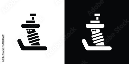 Rammer icon of a flat style vector