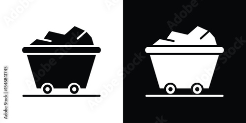 Raw material icon of a flat style vector