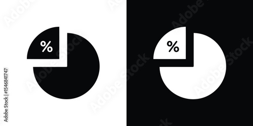 Ratio icon of a flat style vector