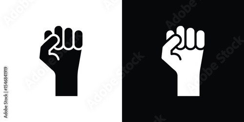 Rebellion icon of a flat style vector