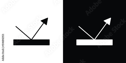Reflect icon of a flat style vector