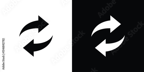 Replace icon of a flat style vector