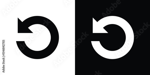 Repeat icon of a flat style vector