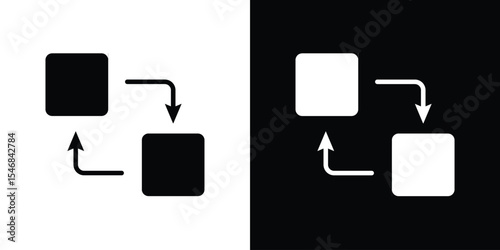 Replacement icon of a flat style vector