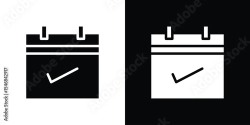 Reservation icon of a flat style vector
