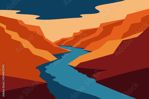 deep canyon river