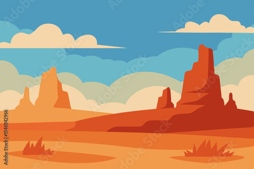 monument valley in the desert