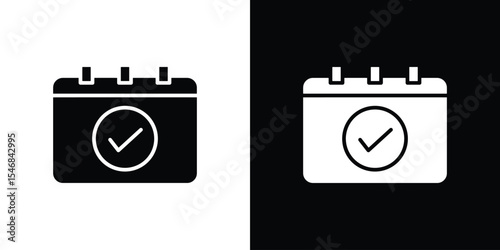 Reservation icon of a flat style vector