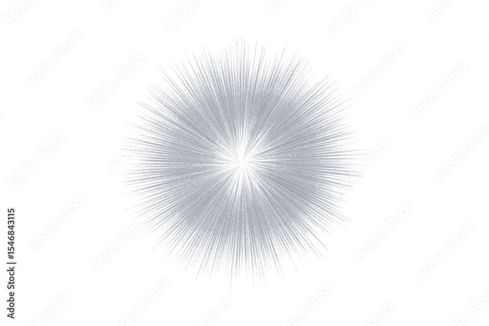 Fototapeta premium Abstract artistic burst radial design on black background suggesting energy or cosmic event