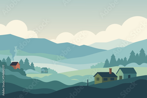 mountain landscape in the mountains