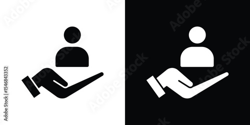 Retention icon of a flat style vector