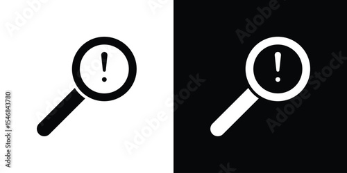 Risk analysis icon of a flat style vector