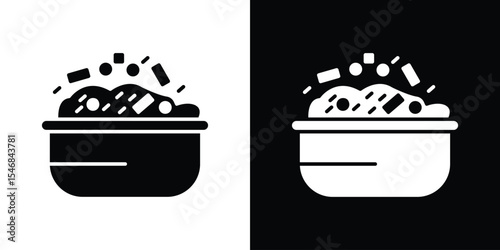 Risotto icon of a flat style vector