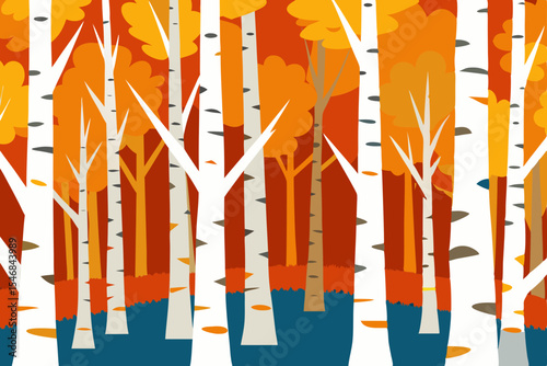 abstract background with autumn leaves