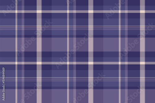 Retro texture seamless textile, 20s tartan background plaid. Worn pattern vector fabric check in indigo and pastel colors.