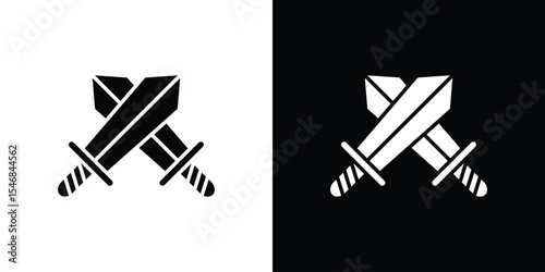 Role playing game icon of a flat style vector