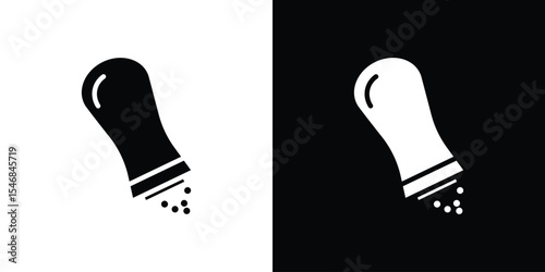 Salt shaker icon of a flat style vector