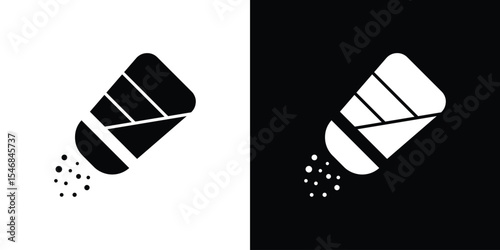Salt shaker icon of a flat style vector