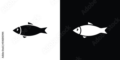 Sardine icon of a flat style vector