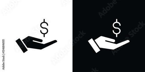 Savings icon of a flat style vector