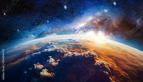 cosmic nebula clouds
