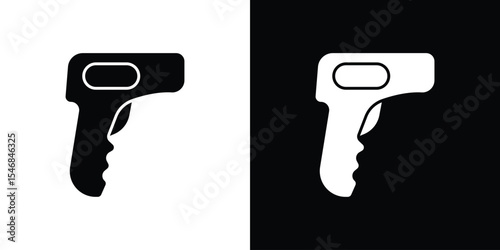 Scanner gun icon of a flat style vector