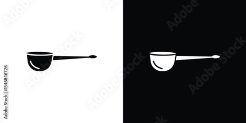 Scoop icon of a flat style vector