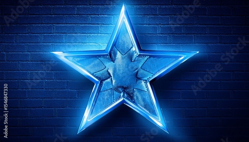 blue holiday star symbol